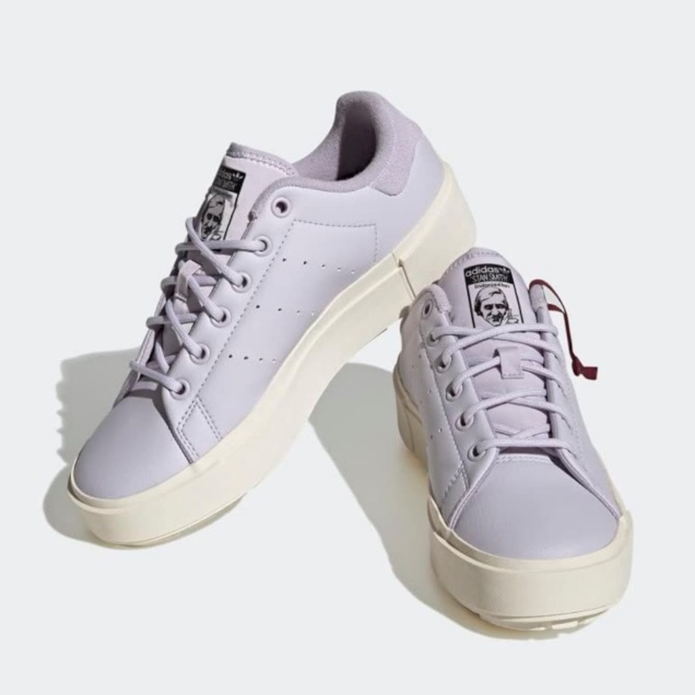 Adidas Stan Smith Bonega X Platform Sneakers Silver Dawn (Lavender) Women’s 9.5